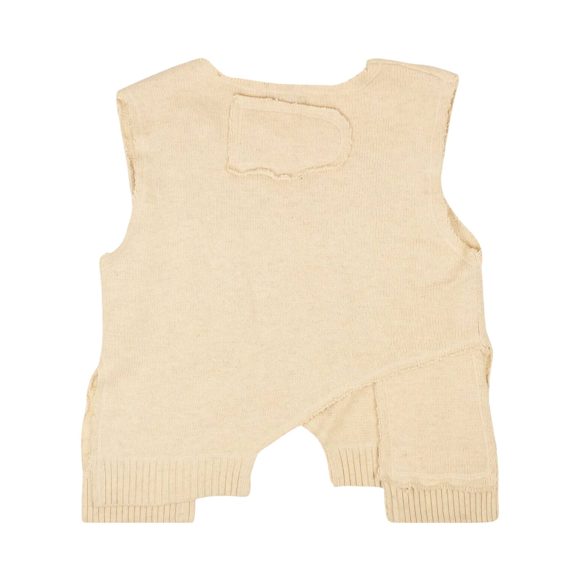 Who Decides War L'Ardeur Unadorned Sweater Vest 'Cream' - 2