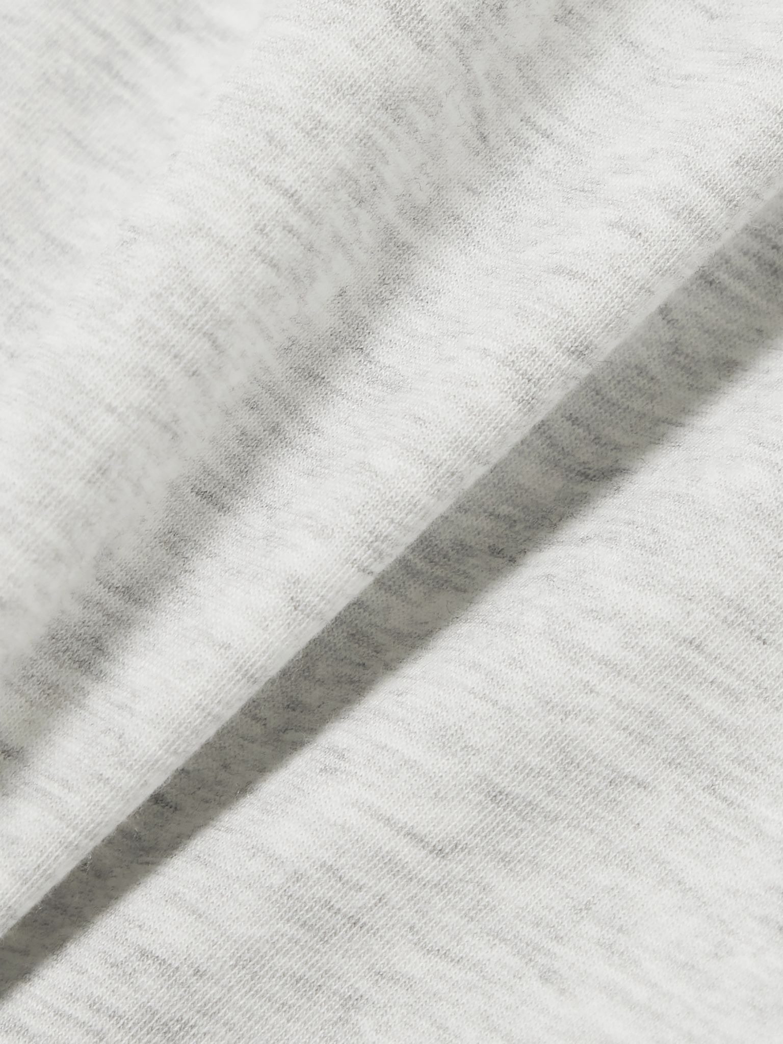 Boyfriend stretch-modal and cotton-blend jersey T-shirt - Light Heather Grey Gray - 5