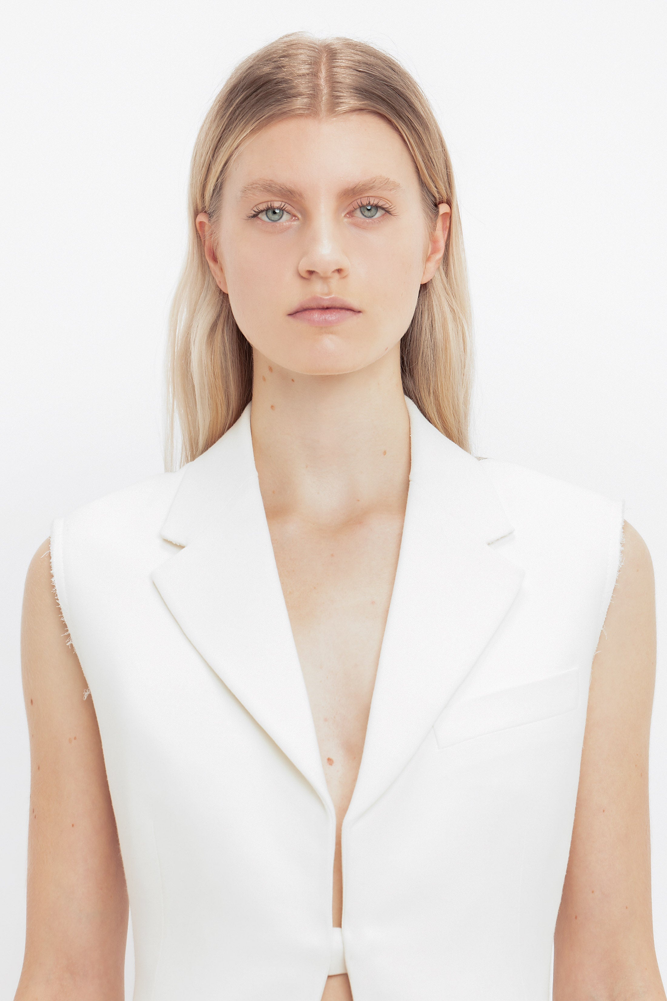 ジャケット VICTORIA BECKHAM Women Jackets 1125WJK006060A IVORY White Women's Designer Coats | Designer Jackets | Victoria Beckham