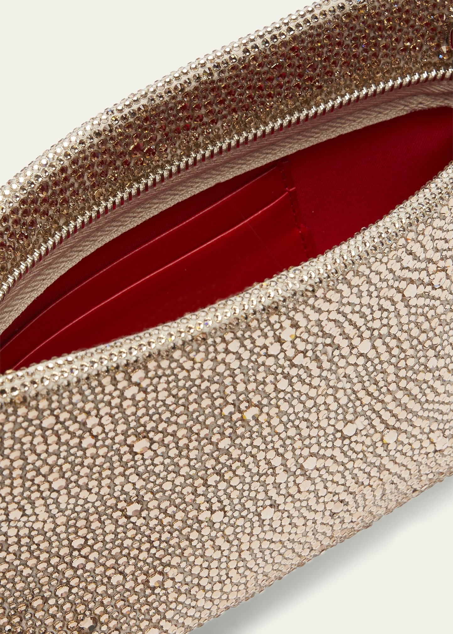 Loubitwist Small Strass Clutch Bag - 4