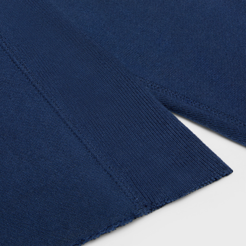 celine paris loose sweatshirt in cotton fleece 5