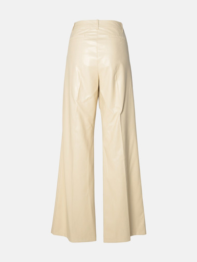 STAND STUDIO IVORY POLYURETHANE BLEND TROUSERS outlook
