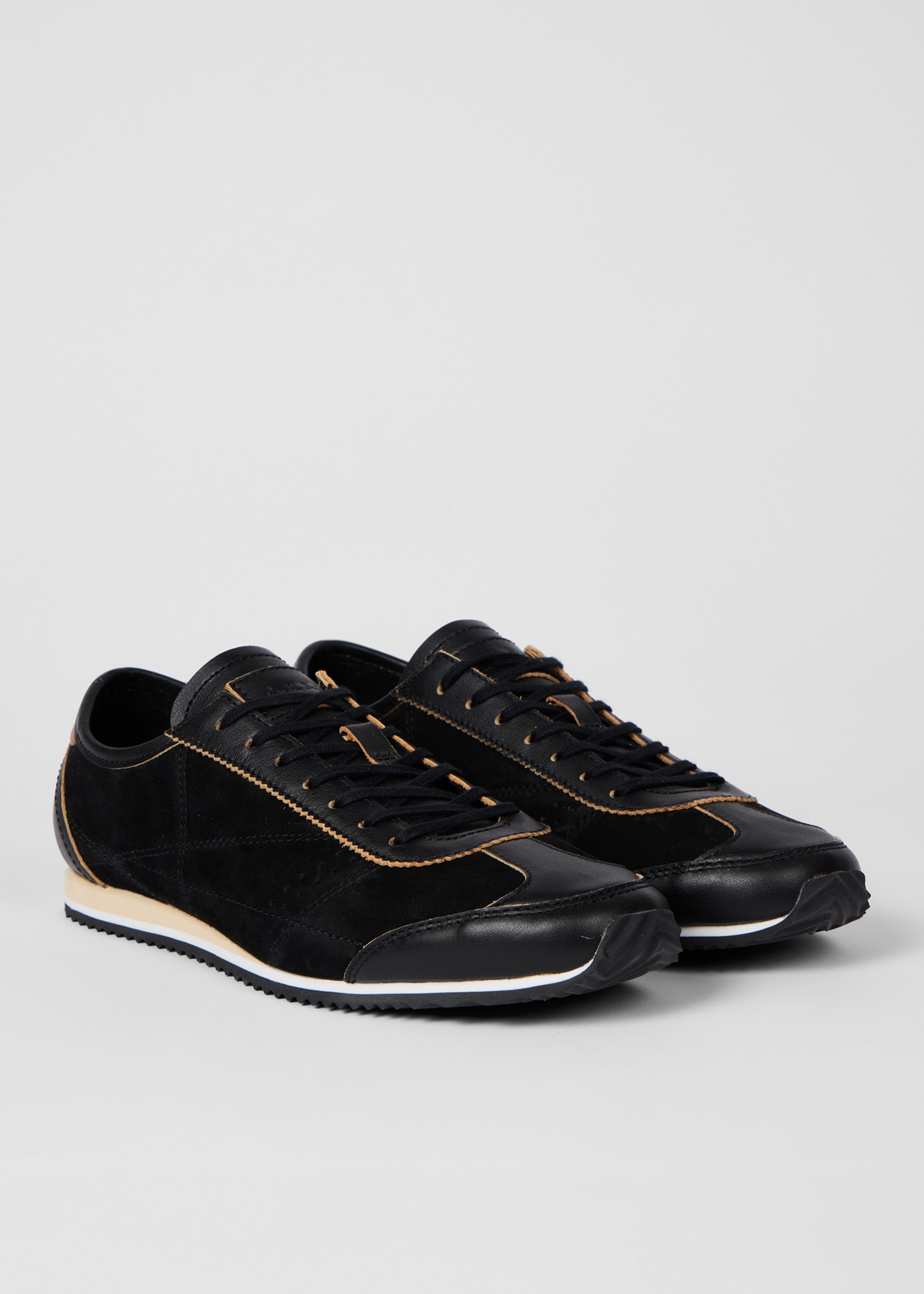 Women's Black Nubuck 'Maltese' Trainers - 2