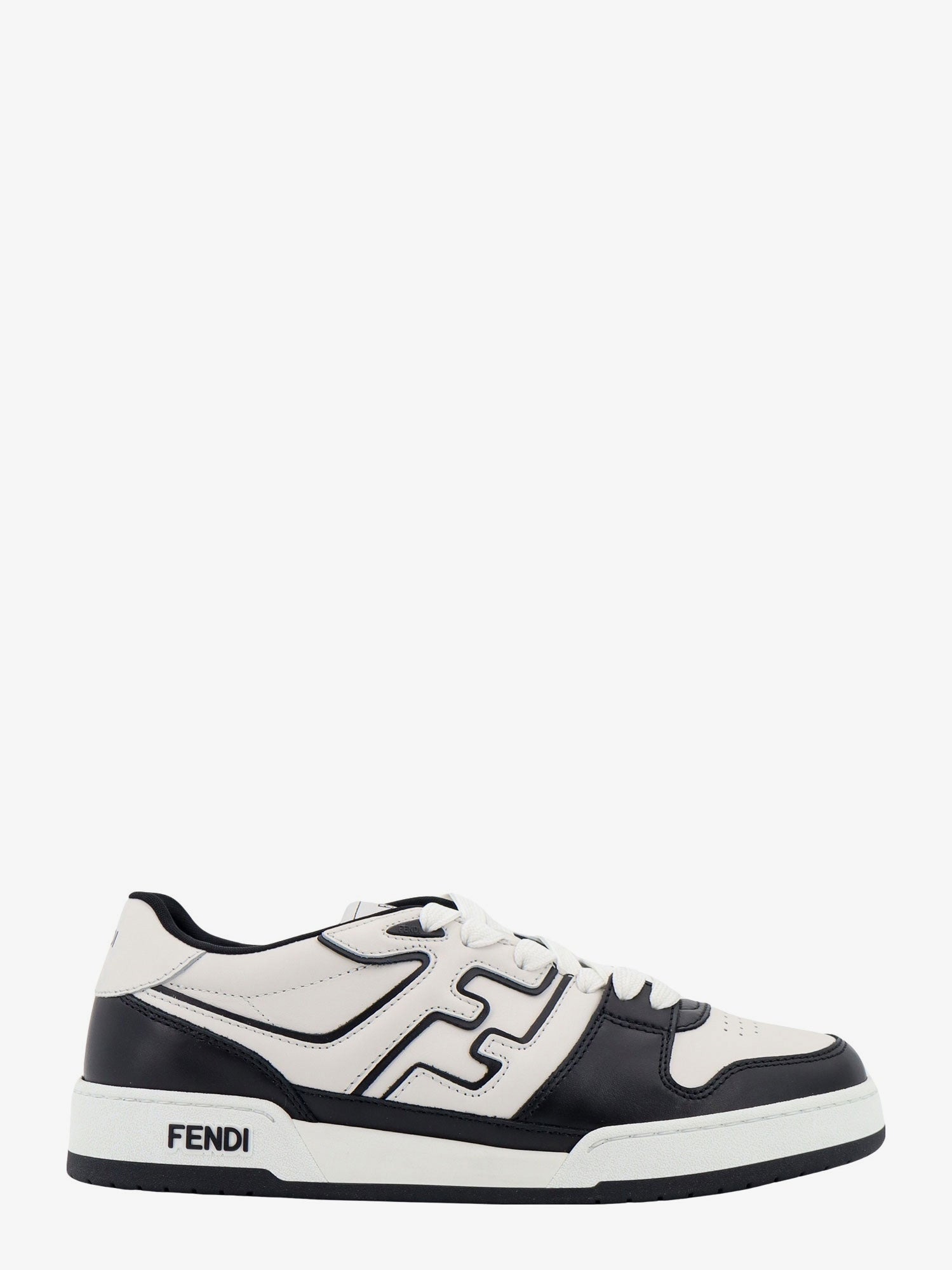 Fendi Leather Sneakers With Ff Lateral Logo - 1
