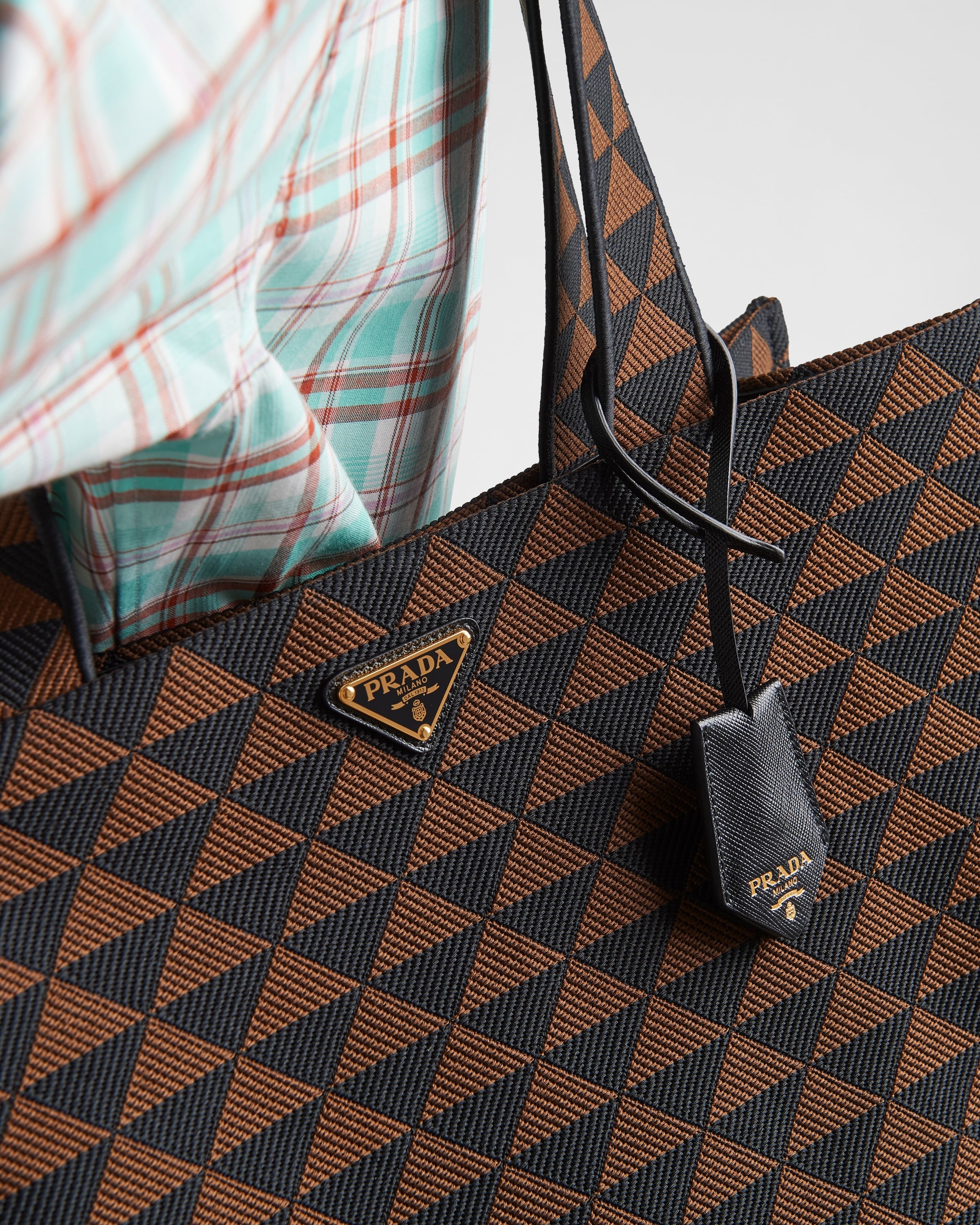 Prada Symbole bag in embroidered fabric - 9