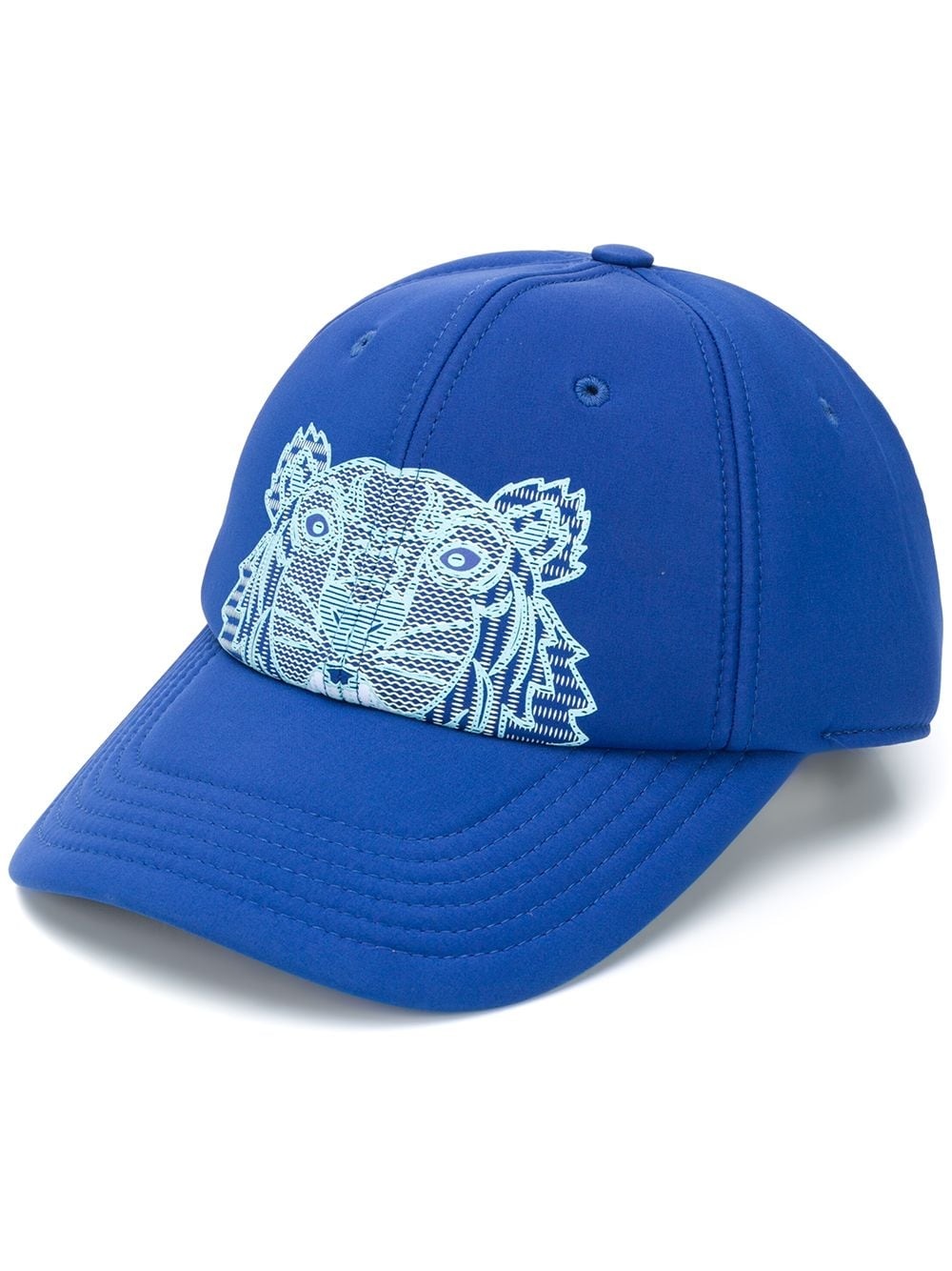 Tiger-print baseball cap - 1