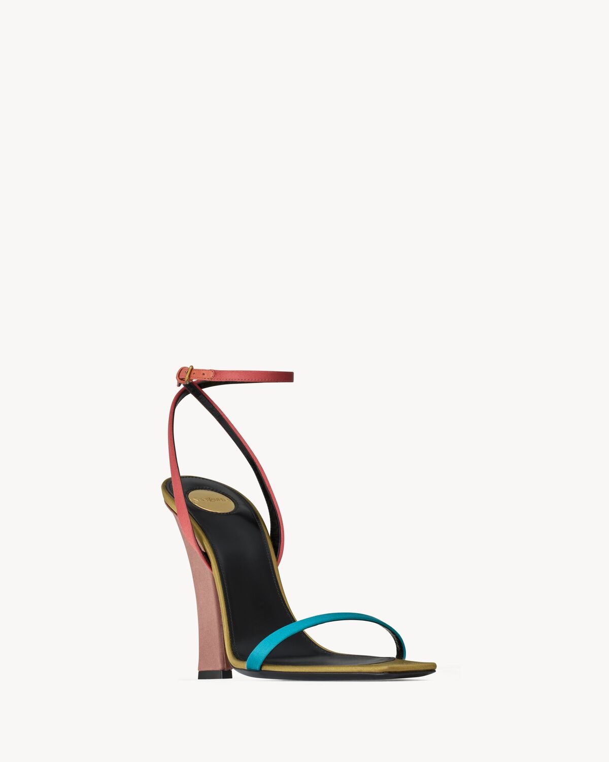 DOMINIQUE SANDALS IN SATIN CREPE - 3