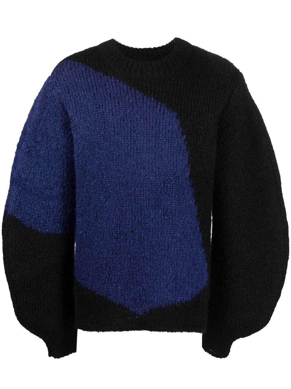 colour-block bell-sleeve jumper - 1