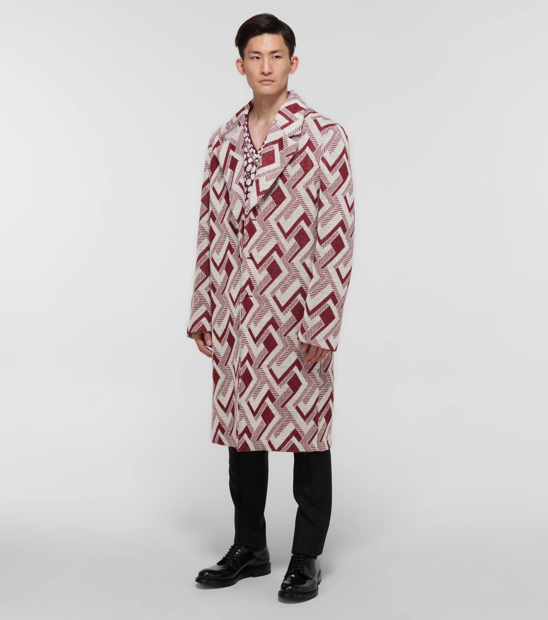 Single-breasted wool coat - 2