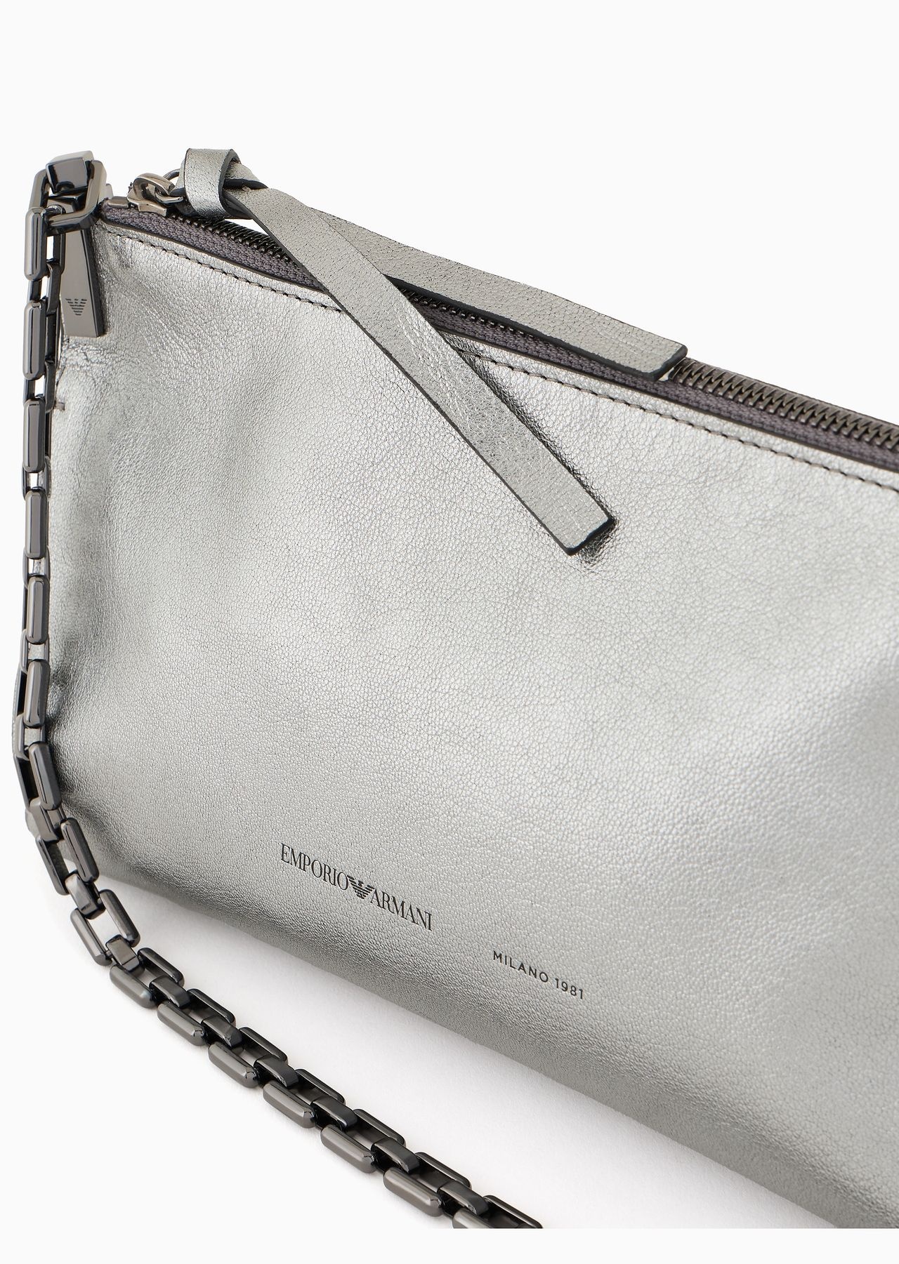 Metallic leather shoulder bag - 5