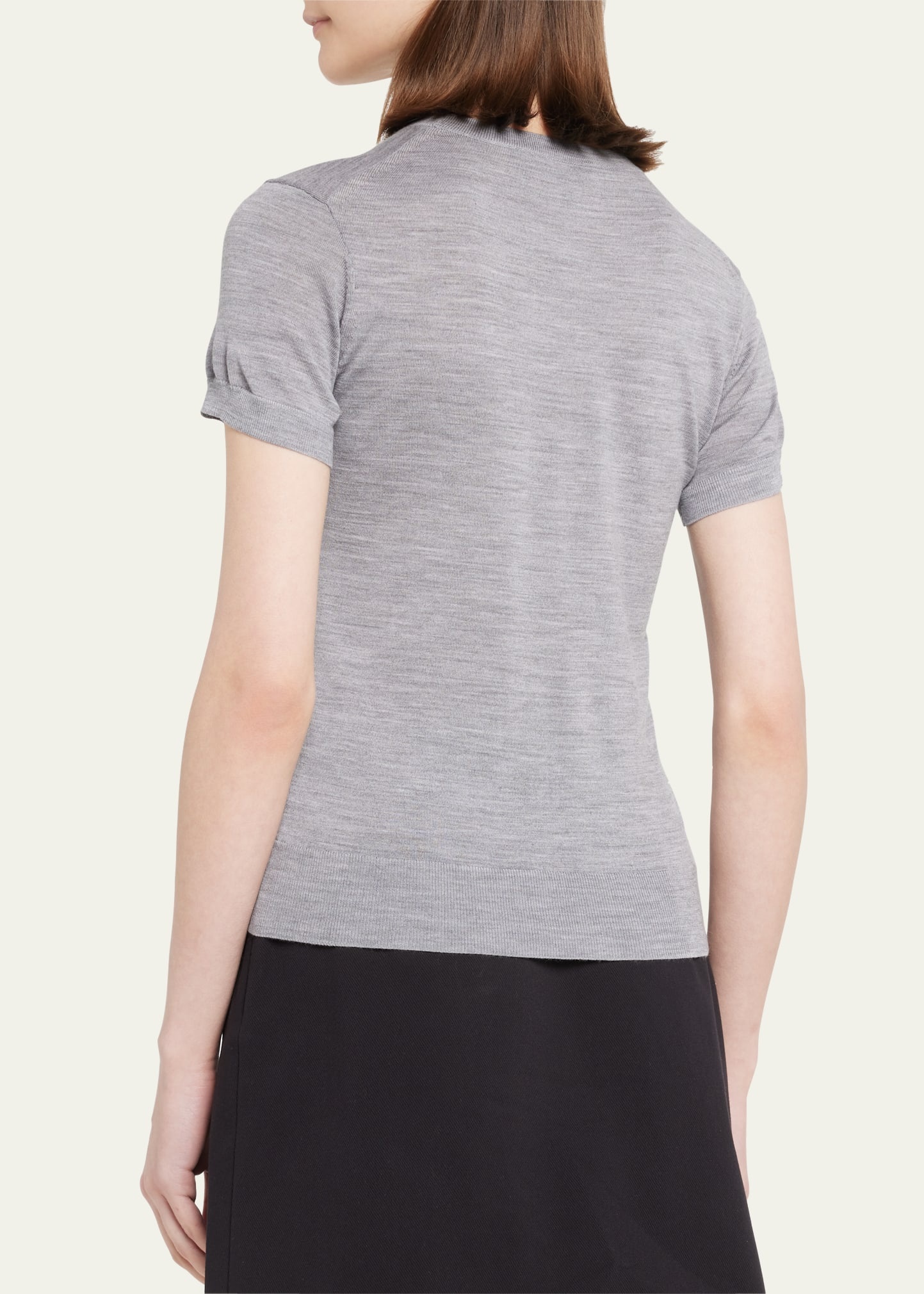 Basic Regal Wool Short-Sleeve Tee - 3