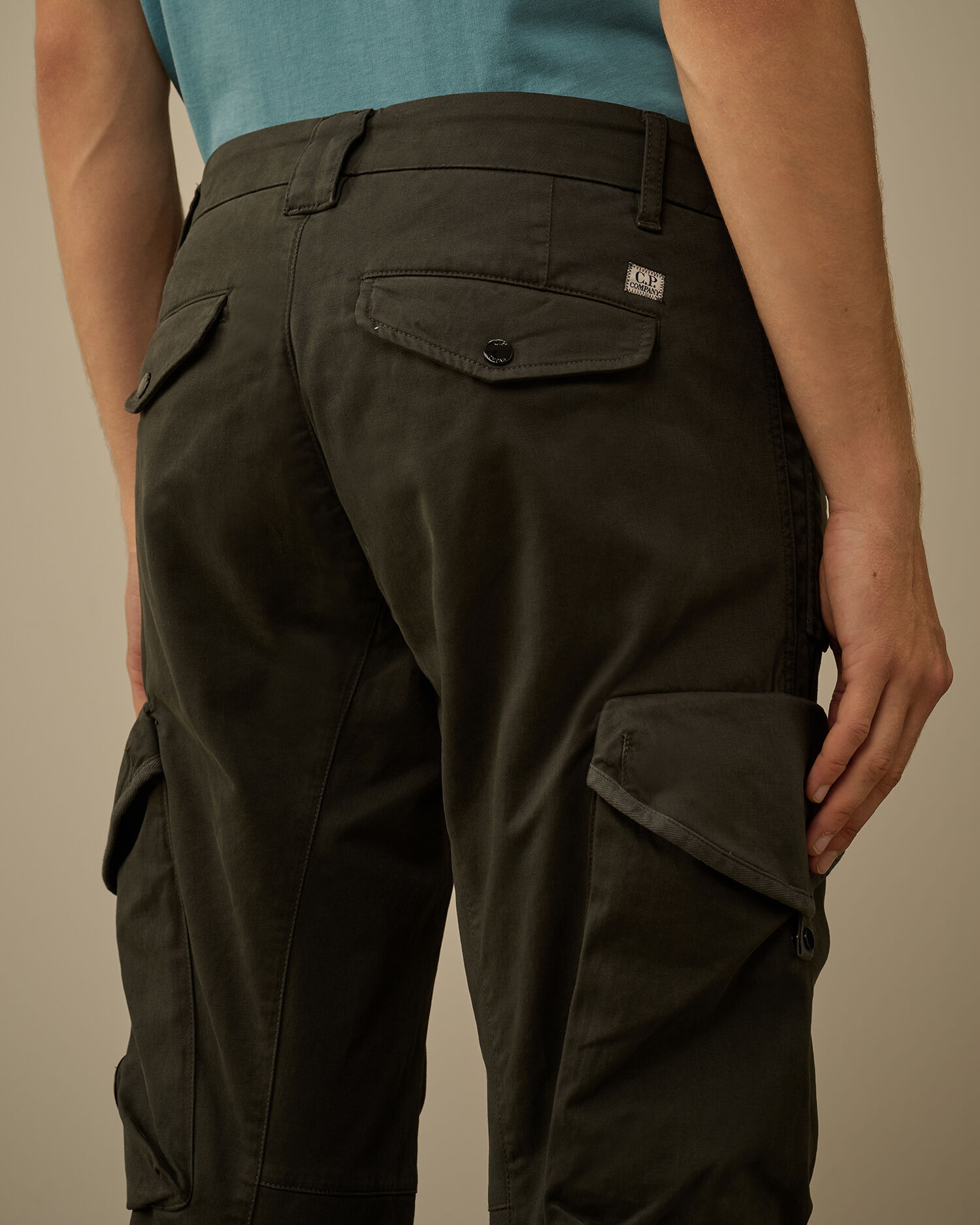Stretch Sateen Ergonomic Lens Cargo Pants - 6