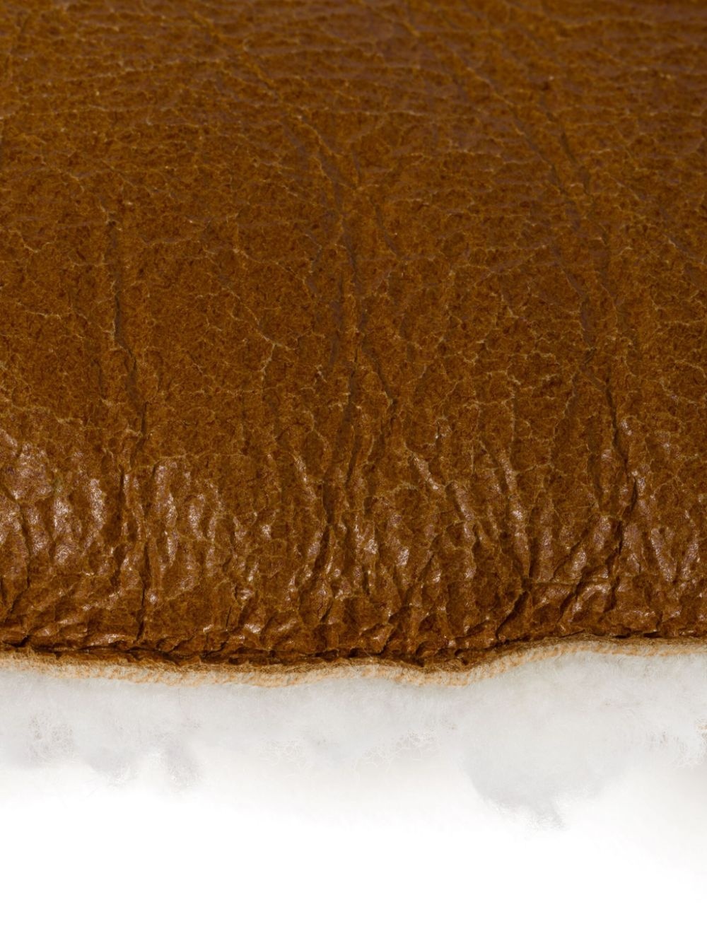 shearling-trim mitten gloves - 2