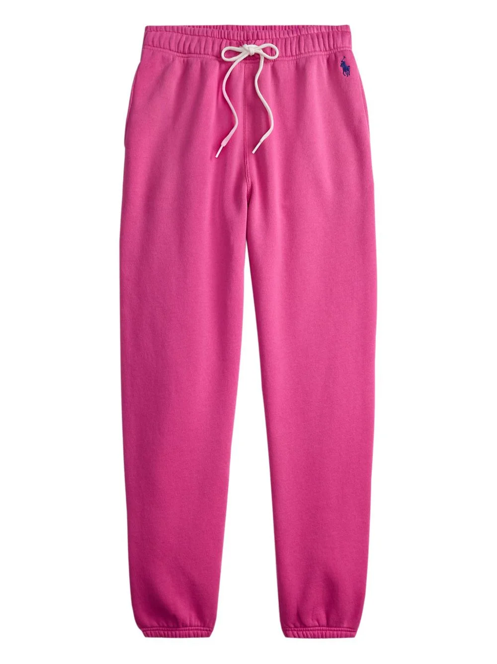 drawstring fleece track pants - 1