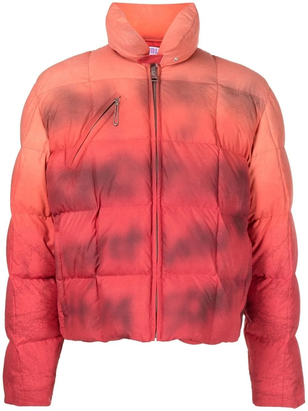 padded gradient-effect jacket - 1