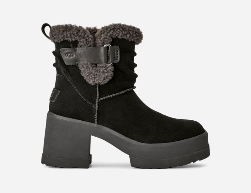 ® Women's Moxy Pull On Sheepskin Boots in Black 1