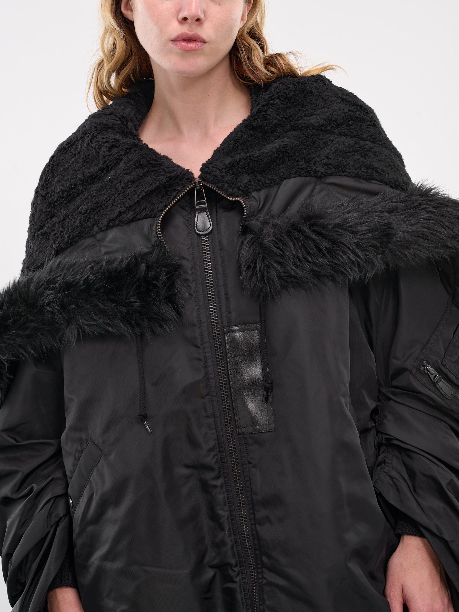 Fold Down Collar Puffer Jacket - 4