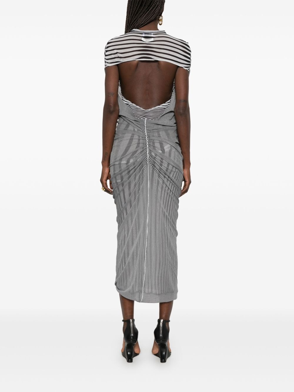 The Long Draped Body Morphing maxi dress - 4