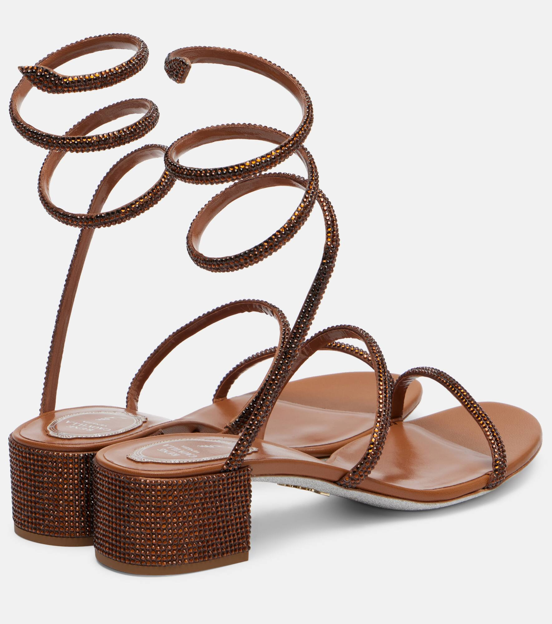 Cleo 40 embellished satin sandals - 2
