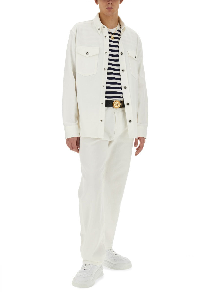 Versace Men Striped T-Shirt - 4