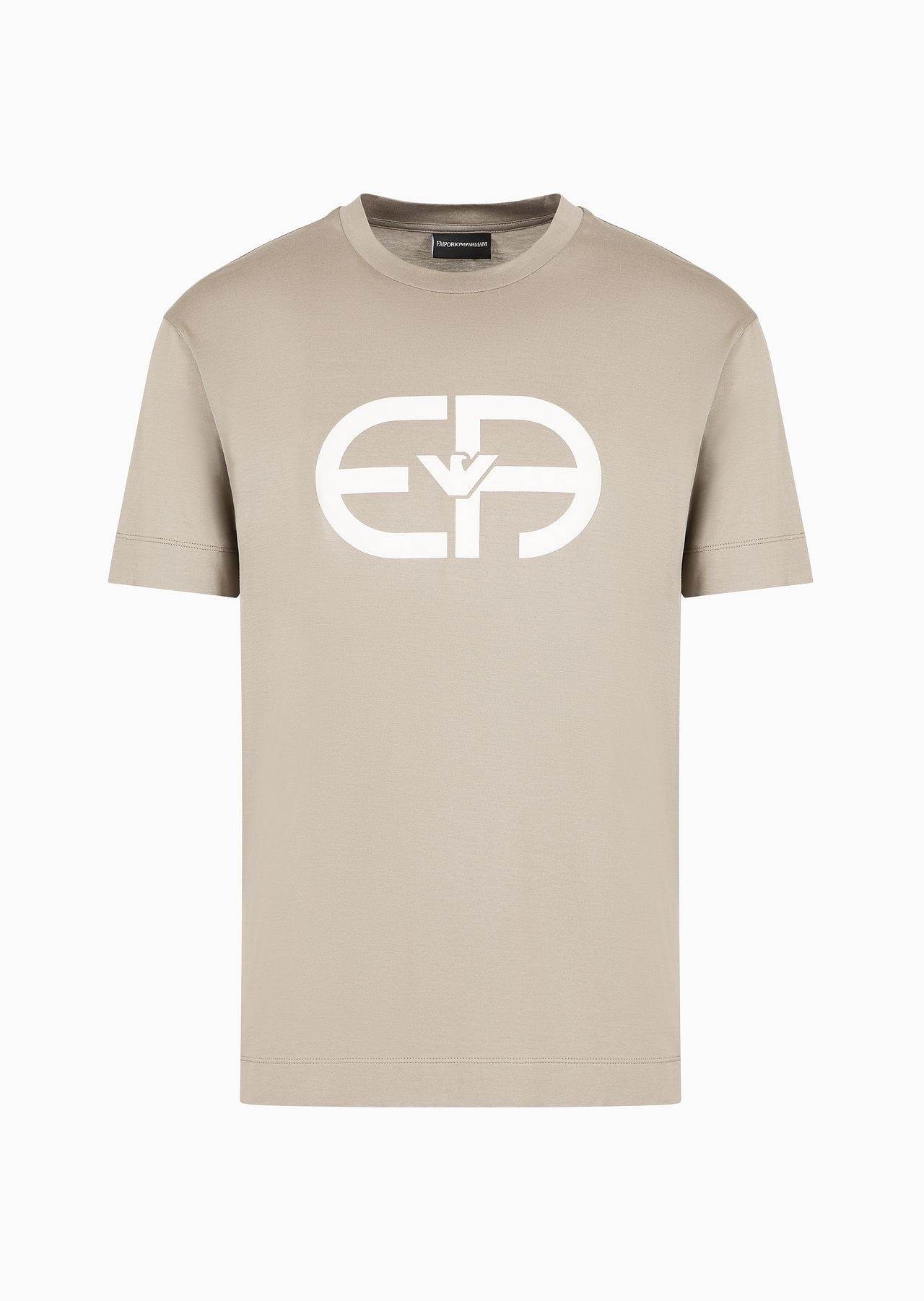 ASV Lyocell-blend jersey T-shirt with oversized EA logo - 1