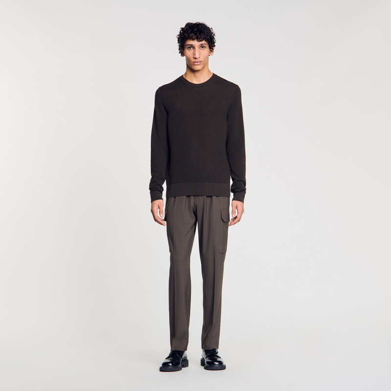 Sandro TEXTURED KNIT SWEATER outlook