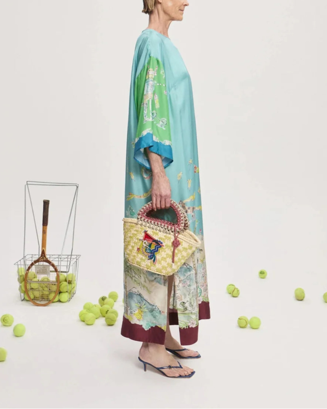 DARIA SILK MIDI DRESS - 4