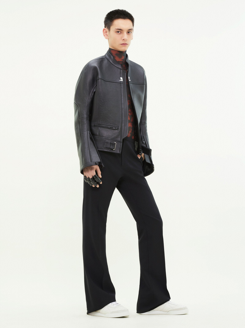 SCUBA LEATHER BIKER JACKET 4