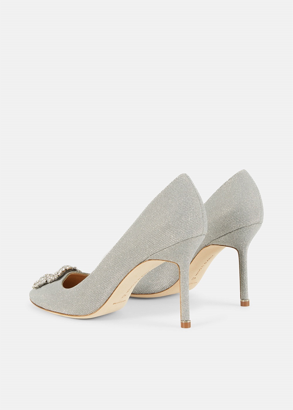 Hangisi 90 Glitter Silver Pumps - 3