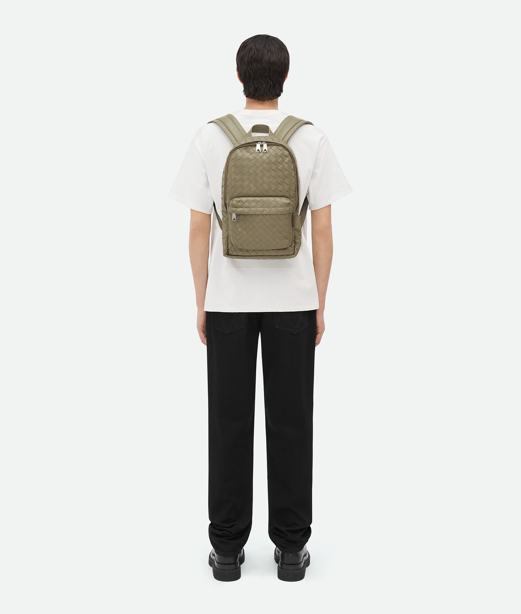 small classic intrecciato backpack - 6