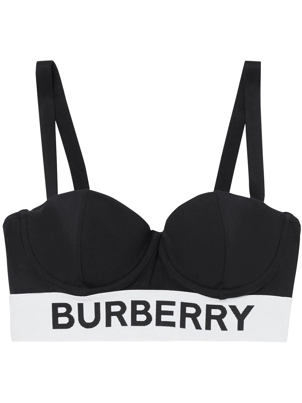 logo tape bikini top - 1