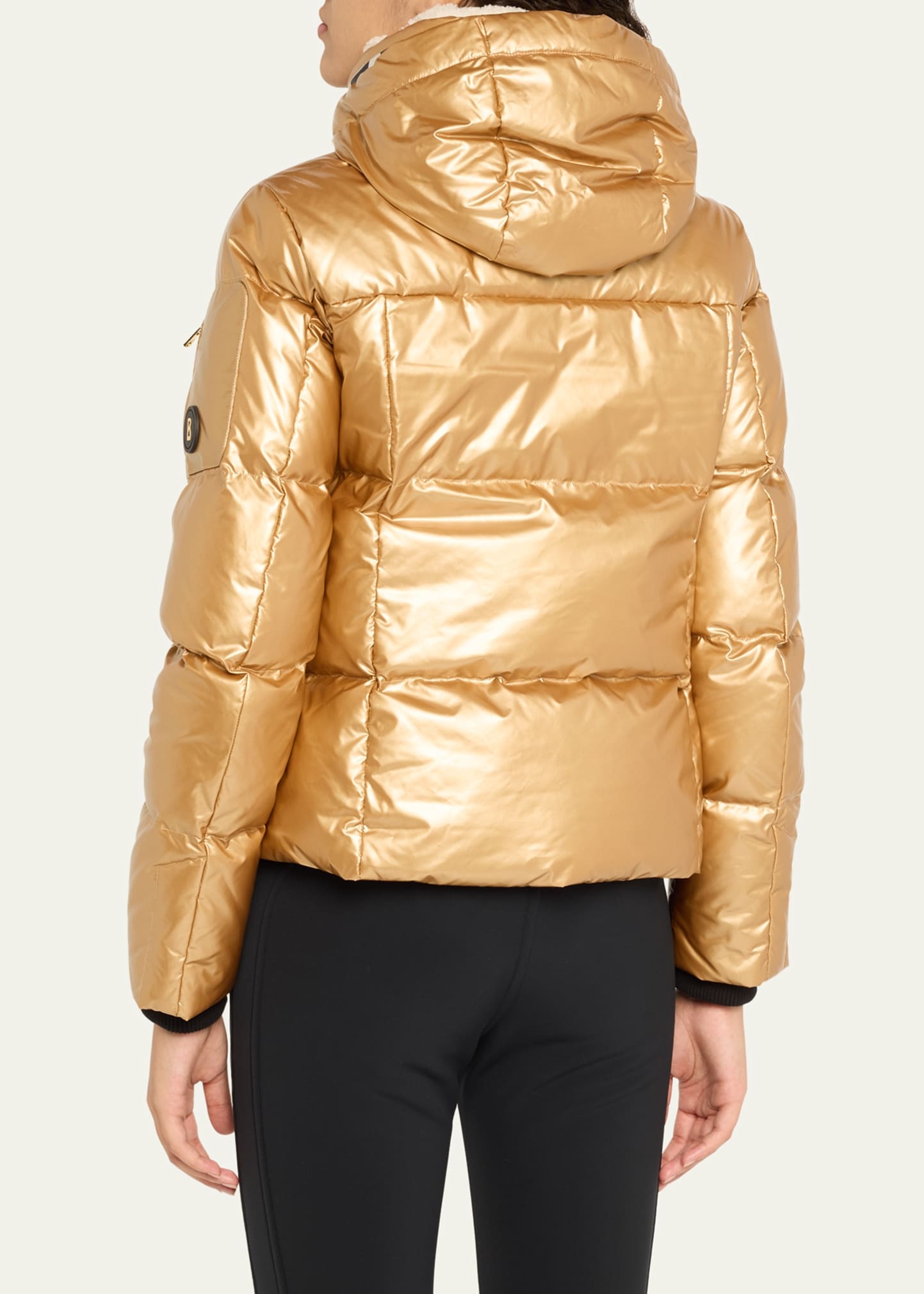 Hella Quilted Down Puffer Jacket with Removable Hood - 3