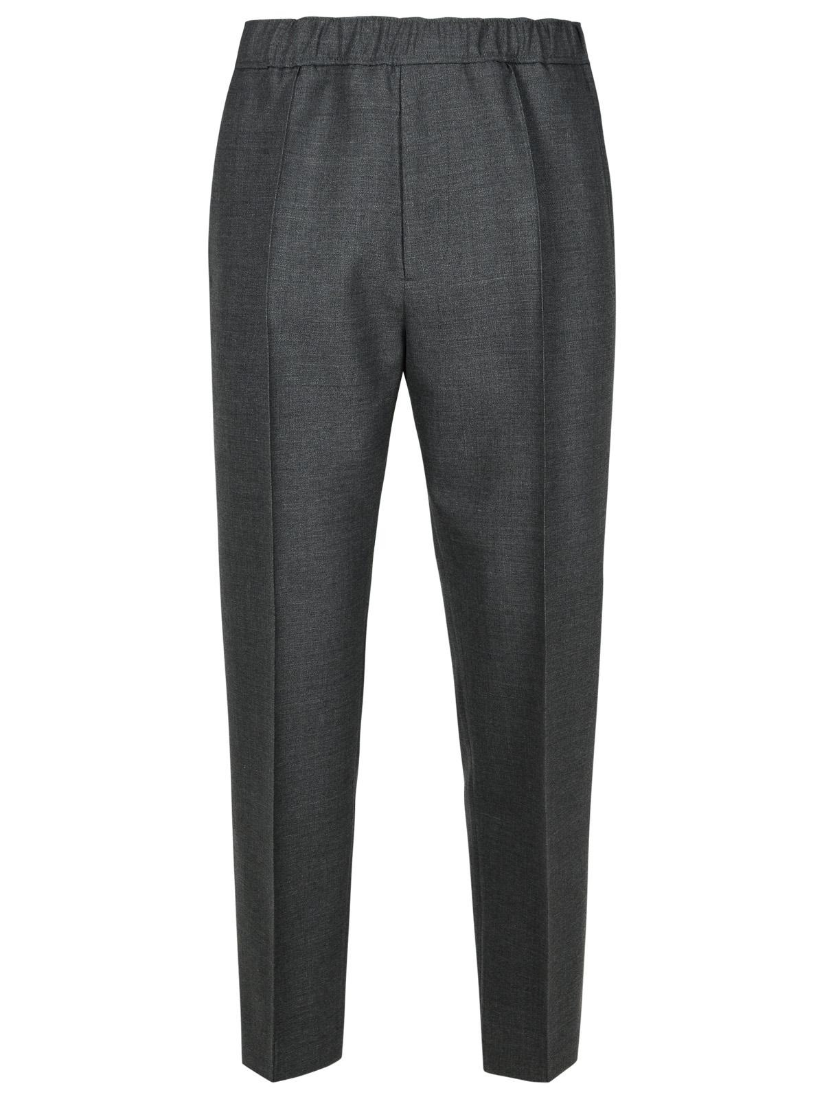 Lanvin Grey Wool Trousers Men - 1