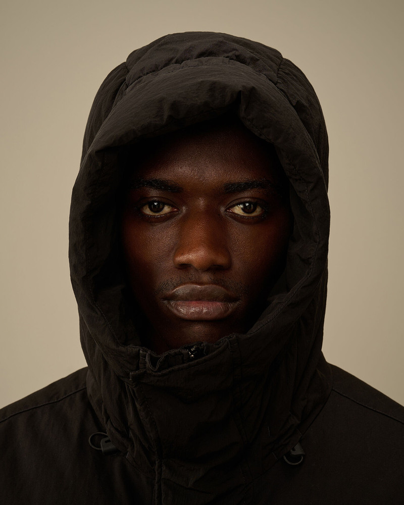 Eco-Chrome R Mixed Hooded Down Jacket 6