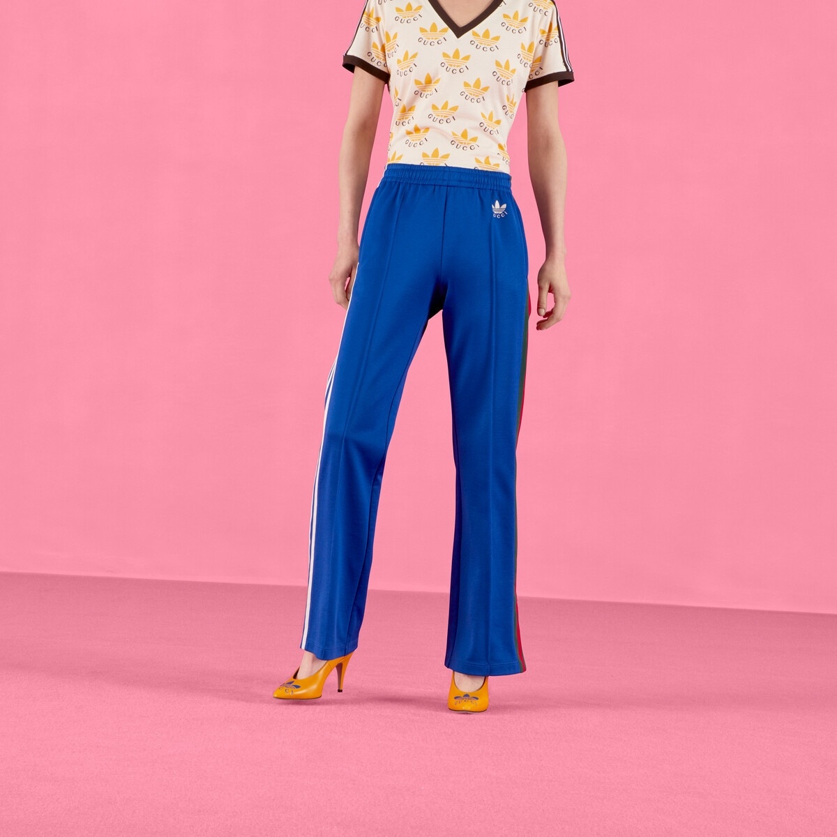 adidas x Gucci flared jogging pants - 7