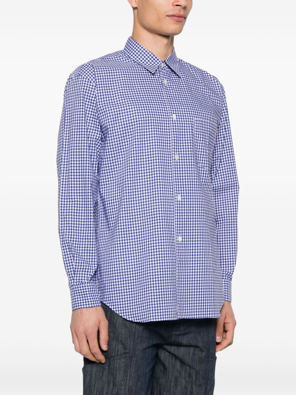 check-pattern shirt - 3