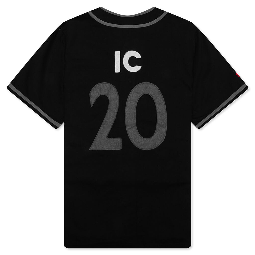 BETTS S/S KNIT BUTTON UP - BLACK - 2