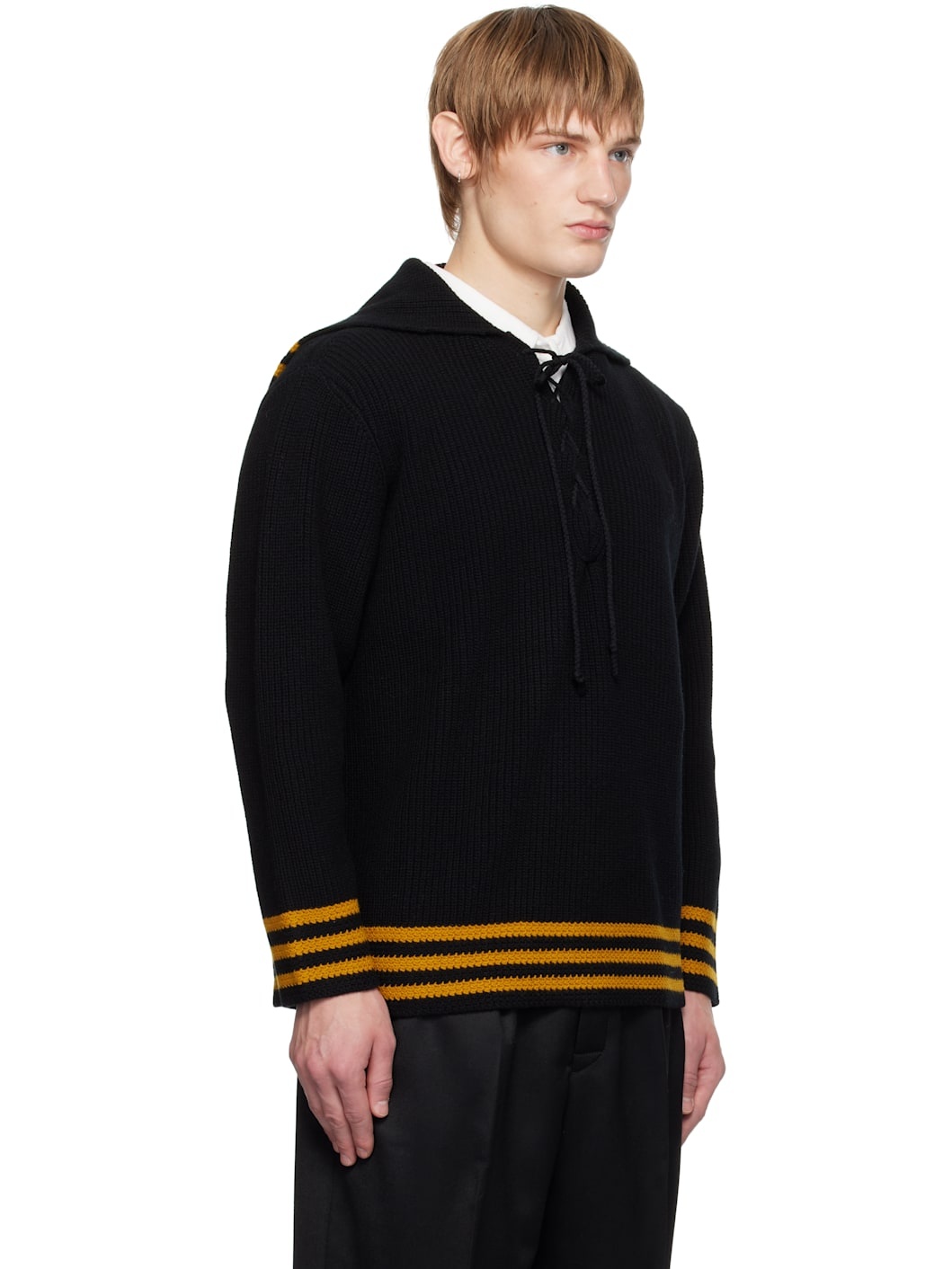 Black Deck Stripe Sweater - 2