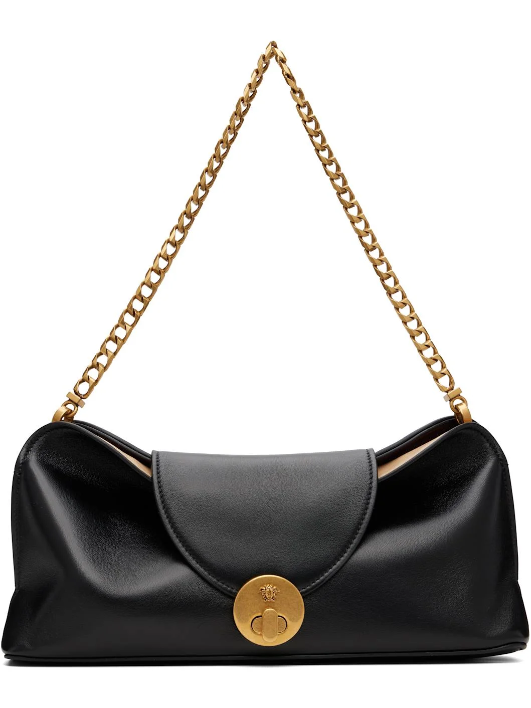 Black Vivian Nappa Clutch - 1