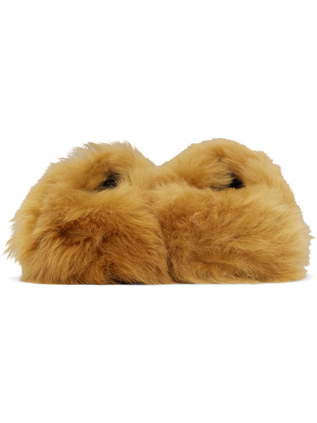 Tan Mini Robin Sabot Slippers - 2