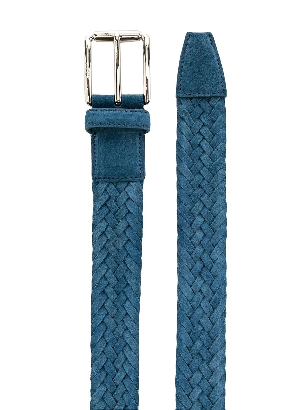 braided leather belt - 2
