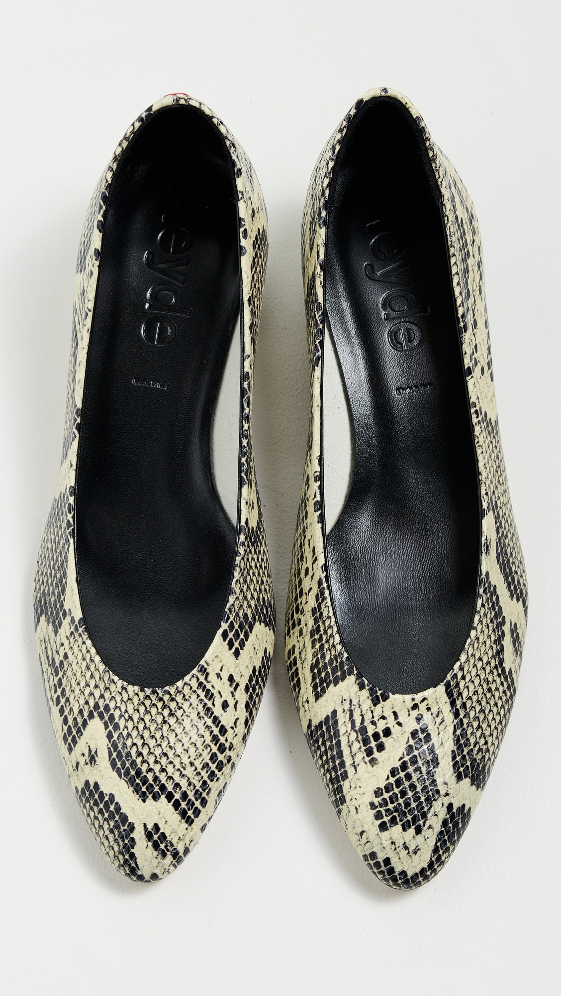 Helia Snake Print Calf Leather Heels - 5
