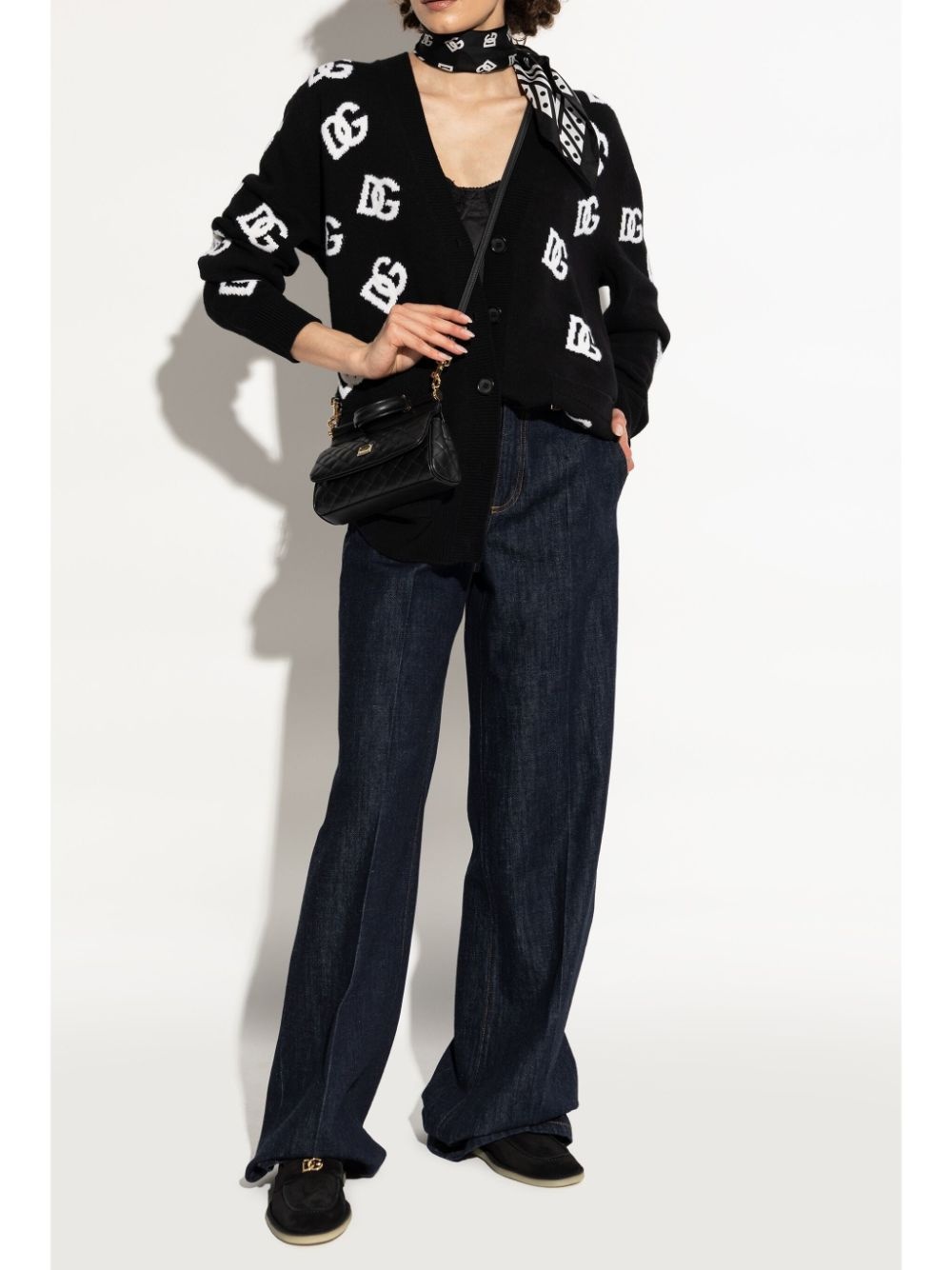 logo-lettering loafers - 3
