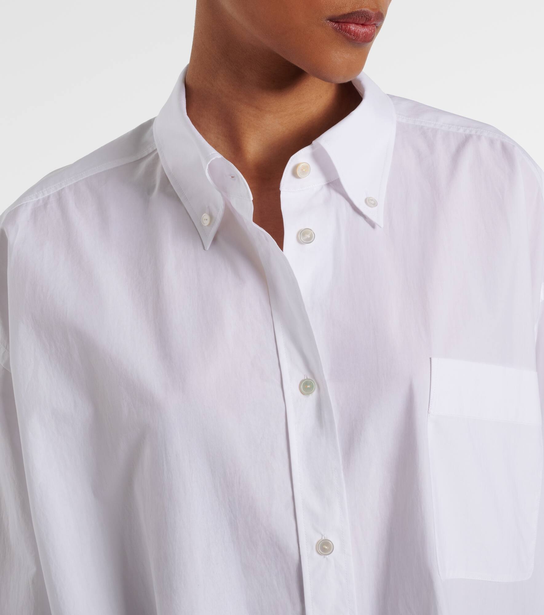 Victoria oversized cotton poplin shirt - 4