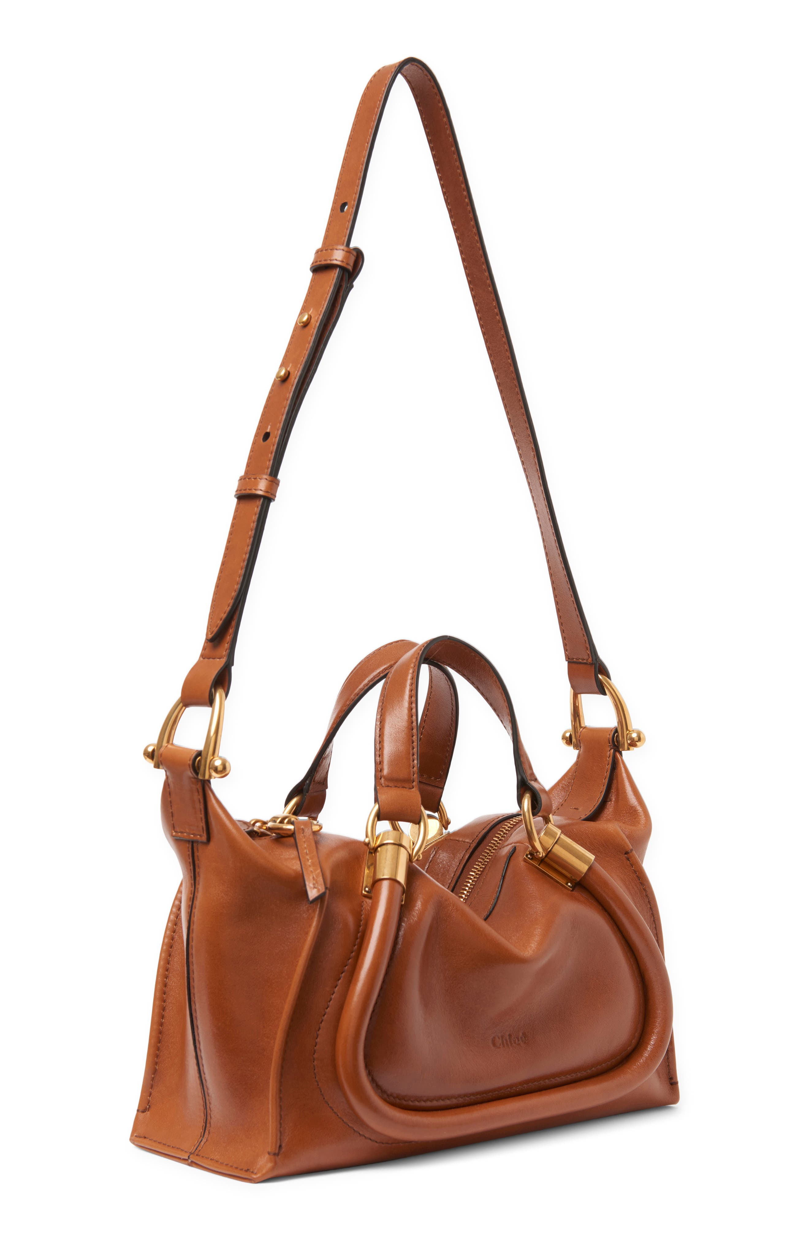Chloé Paraty 24 Leather Shoulder Bag in Clay Brown at Nordstrom - 3