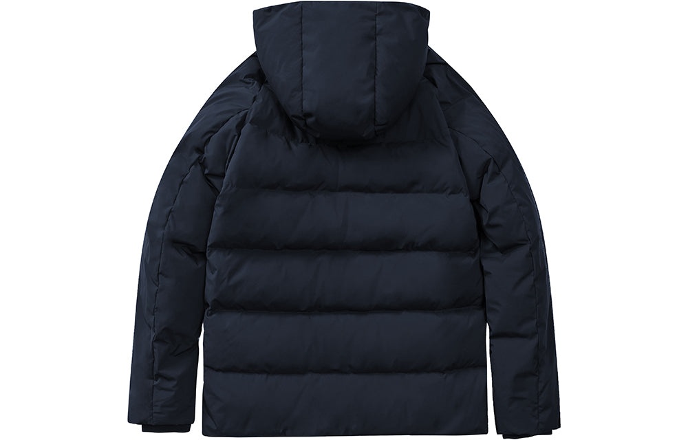 (WMNS) Under Armour Logo Training Hooded Down Jacket 'Black White' 21600801-001 - 2