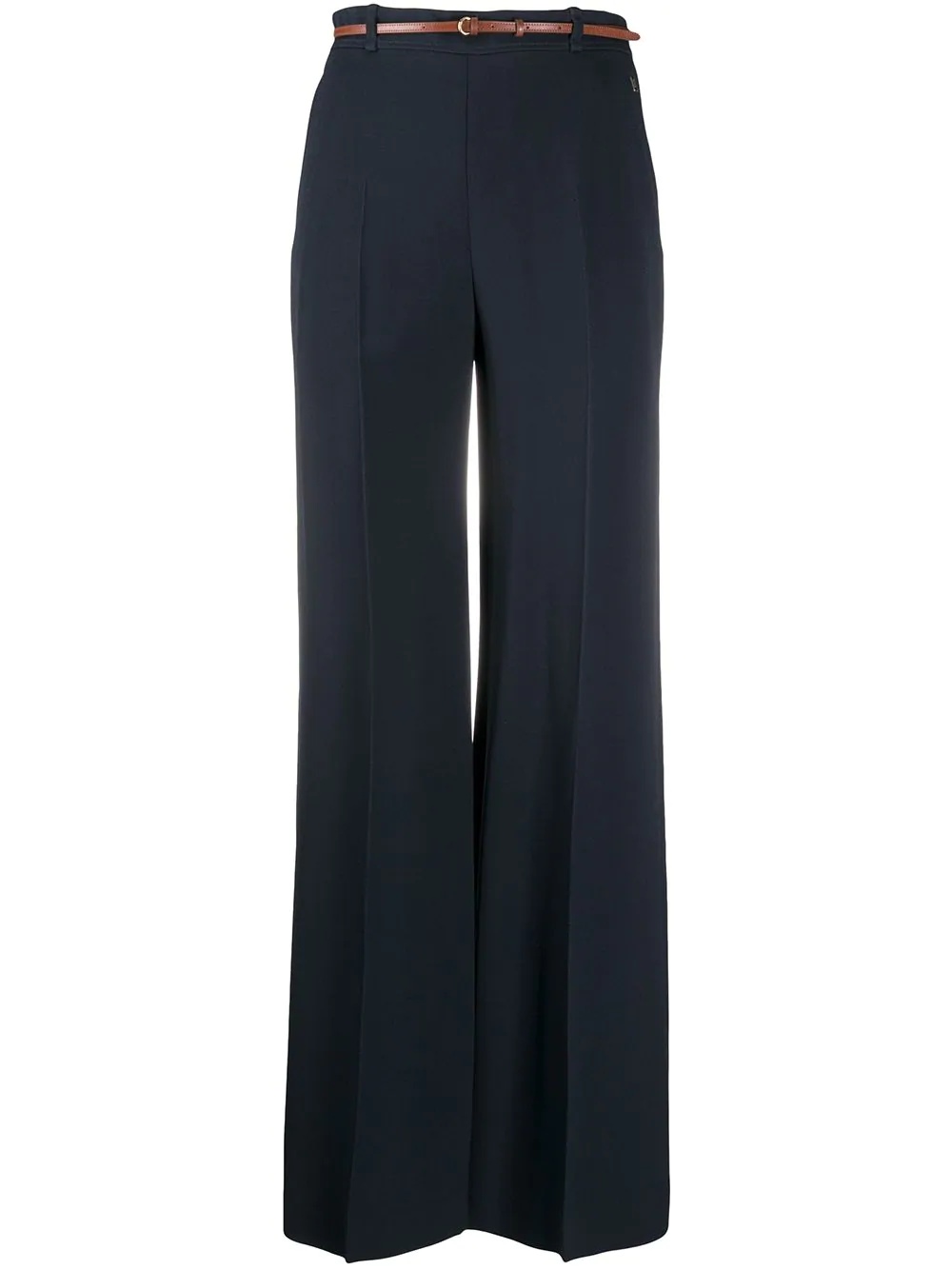 double-faced crêpe trousers - 1