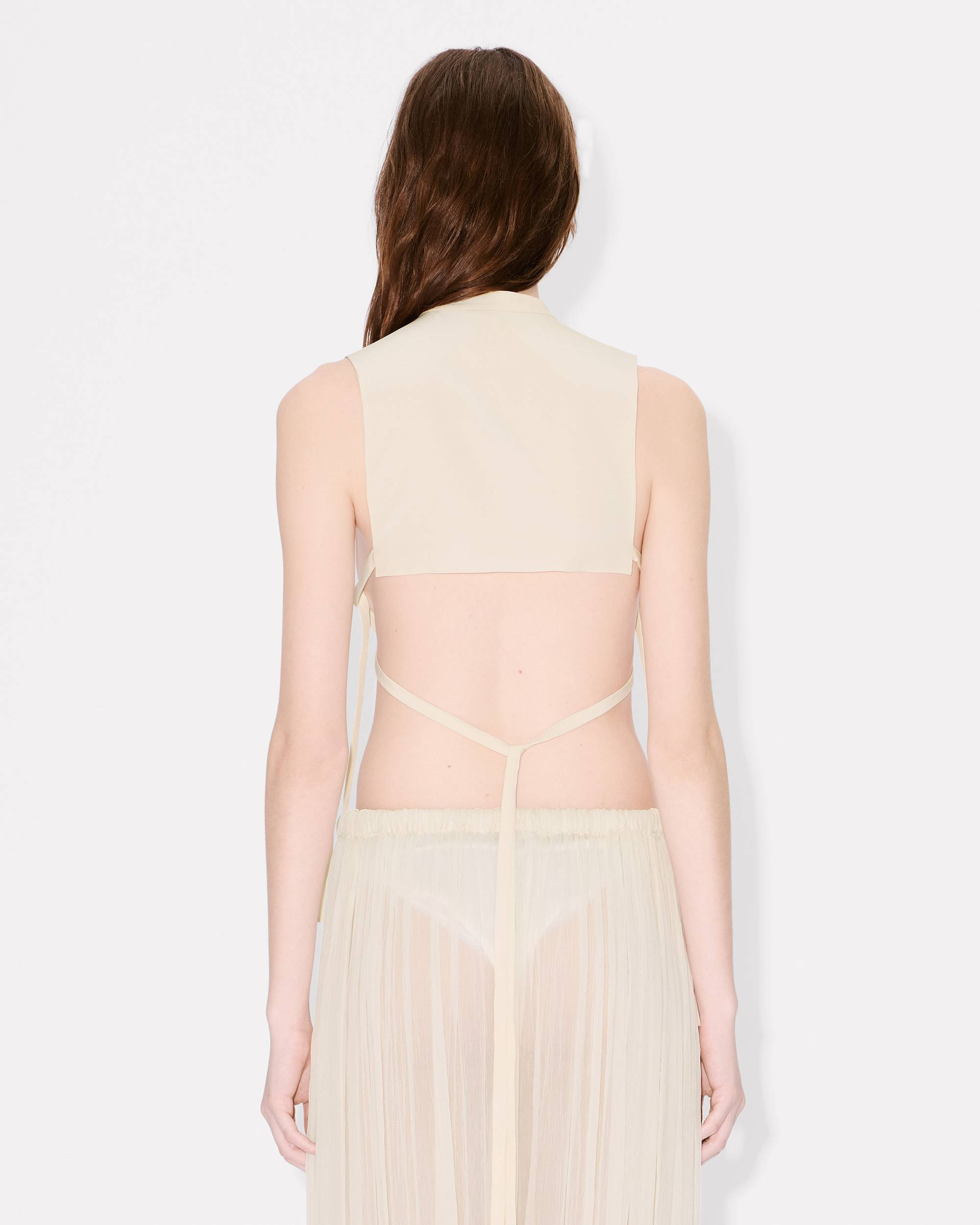 Plastron top in silk - 4