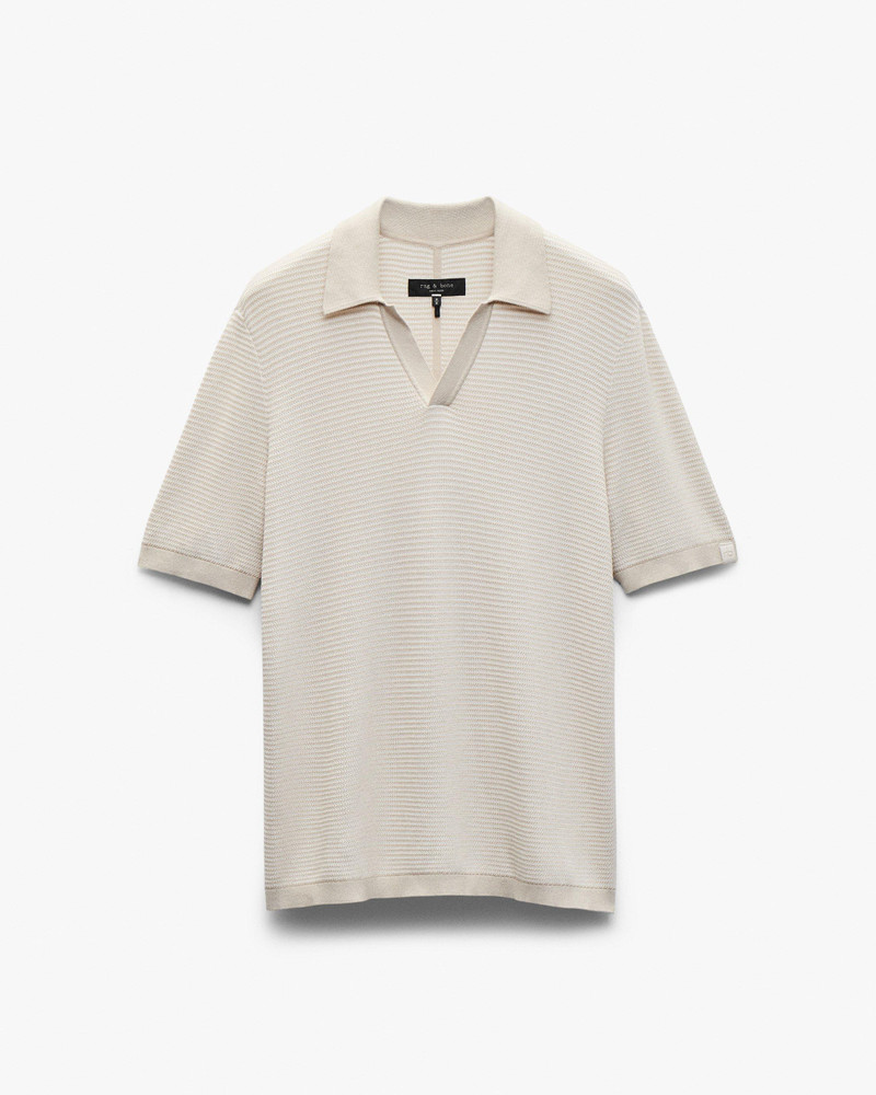 Harvey Knit Johnny Collar Polo 1