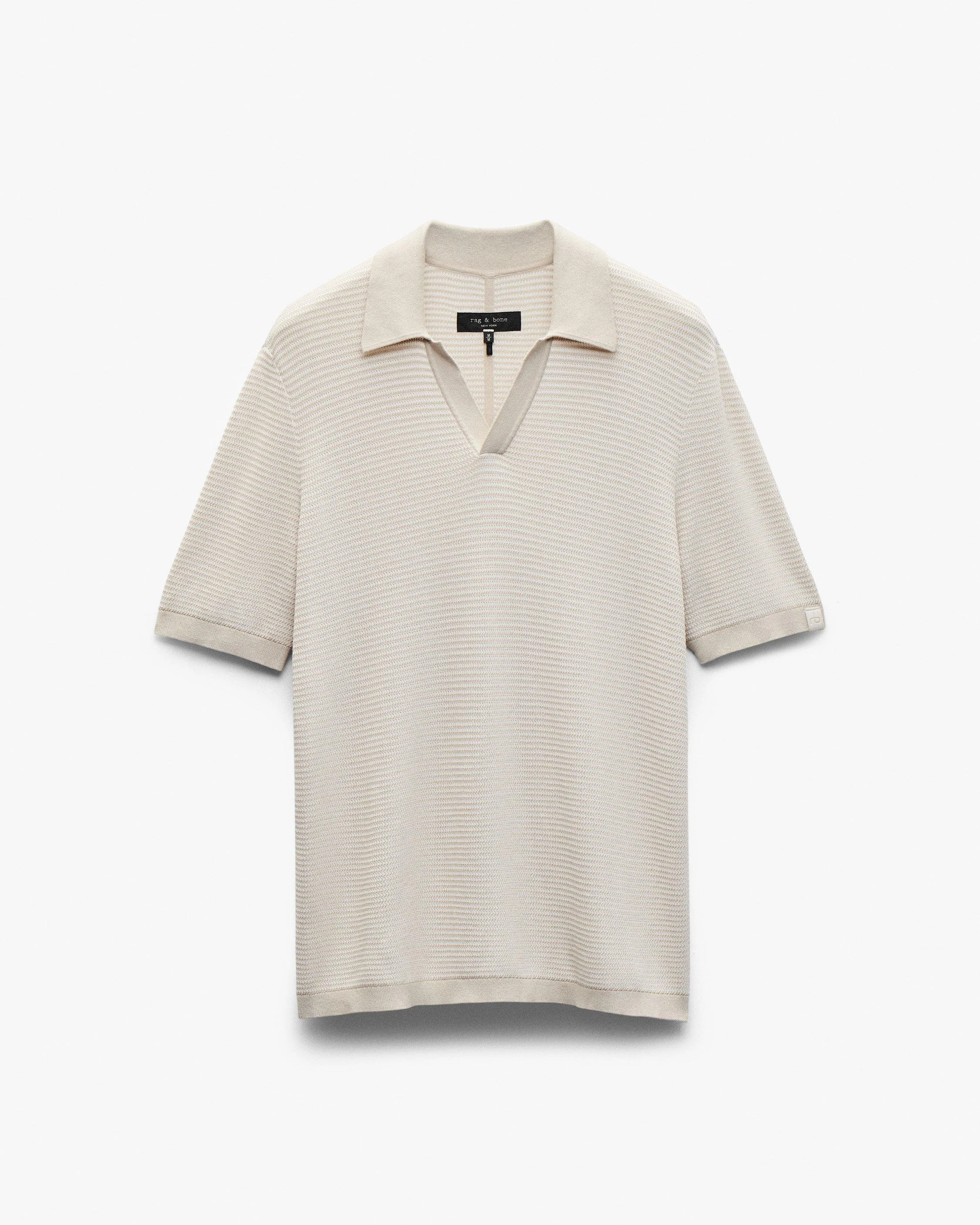 Harvey Knit Johnny Collar Polo - 1